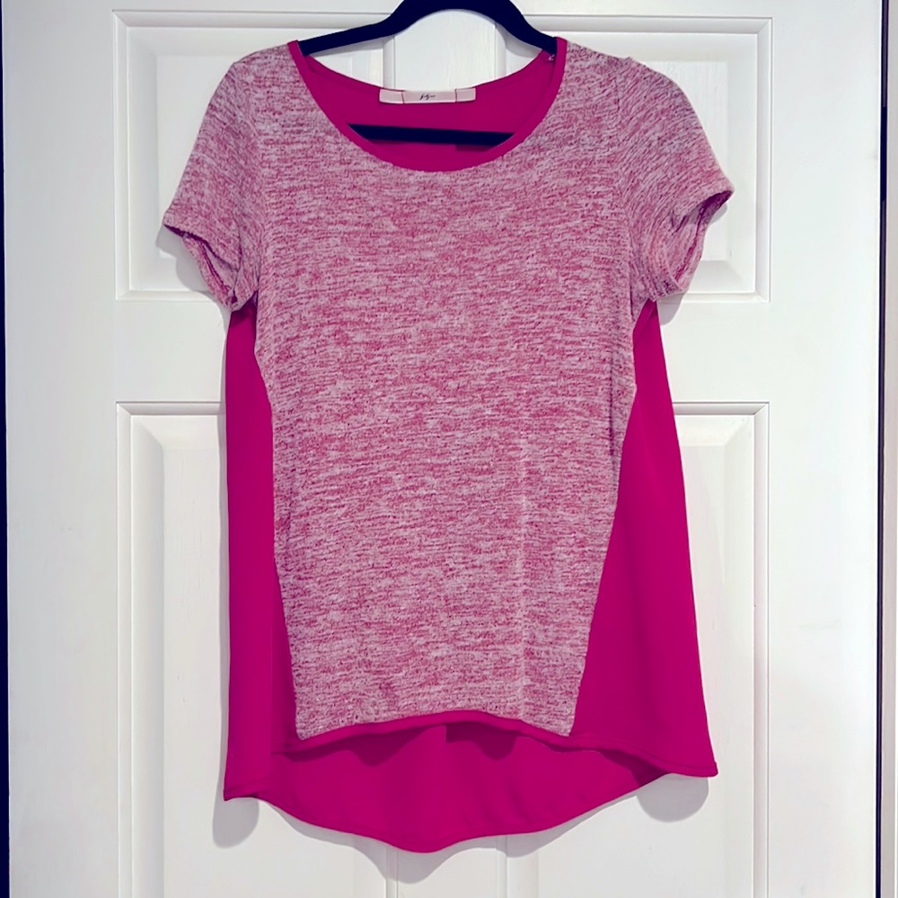 Pink two toned tunic-y top